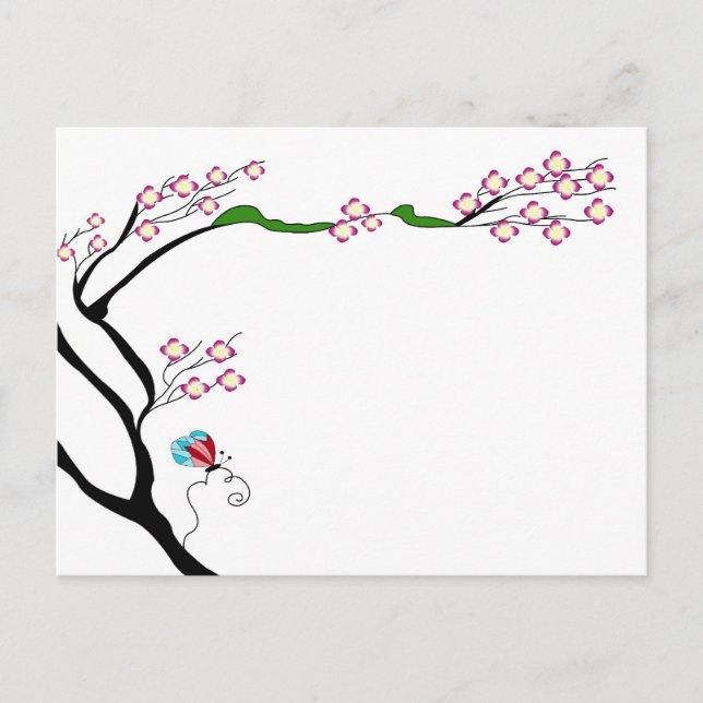 Vår träd om vykort (Framsida)