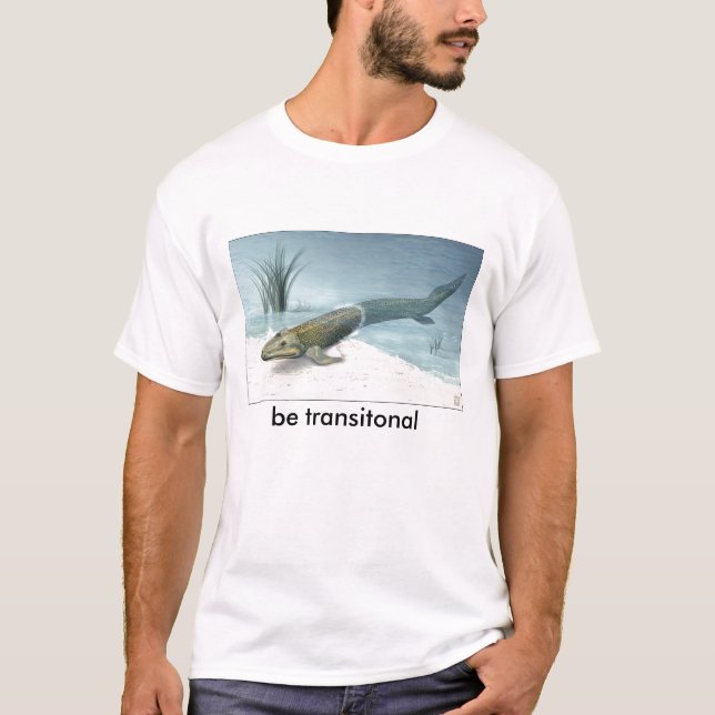 var transitonalen nsf-illustration-av-tiktaalik t shirt (Framsida)