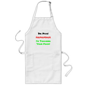 Var trevlig Apron Långt Förkläde