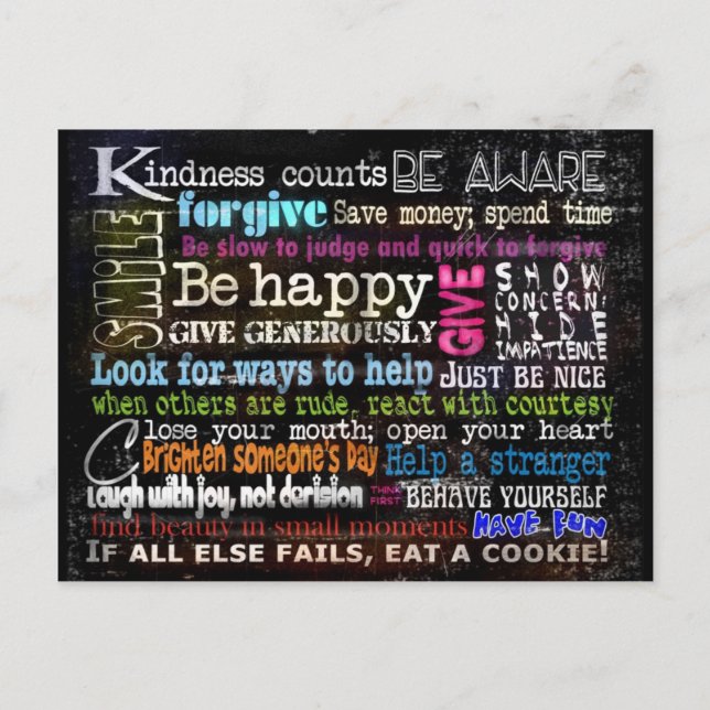 Var trevlig etc vykort (Framsida)