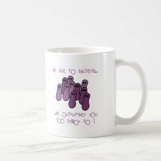Var trevlig till bakterier kaffemugg (Höger)