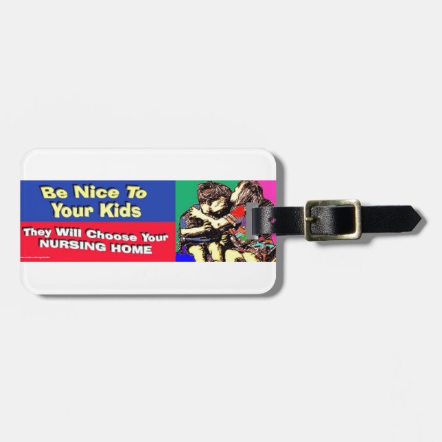 VAR TREVLIG TILL DINA UNGAR, DEM SKA VÄLJER DIN NH BAGAGEBRICKA (Horisontell Framsida)