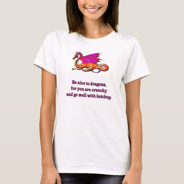 Var trevlig till drakar tee shirt (Framsida)