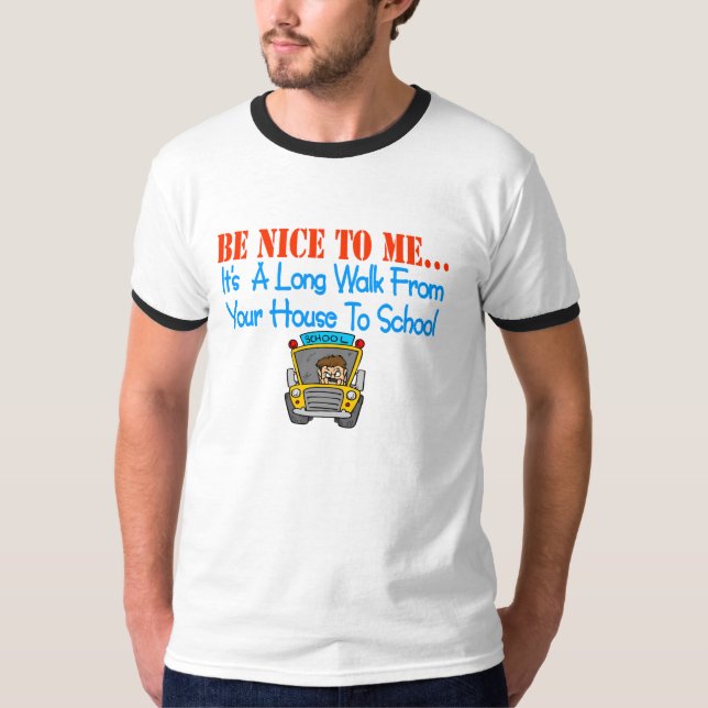 Var trevlig till mig… t-shirt (Framsida)