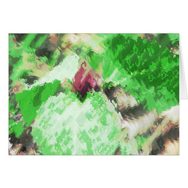 Vår Trillium Wildblomma Hälsningskort (Framsidan Horizontal)