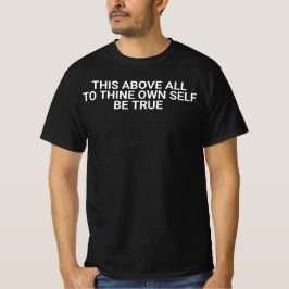 Var trogen mot dig själv motiverande citat äkta l t shirt
