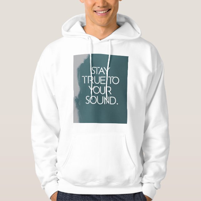 Var trogen mot din musikstil hoodie (Framsida)