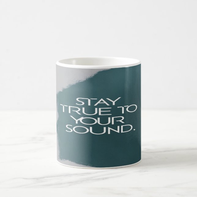 Var trogen mot din musikstil kaffemugg (Center)