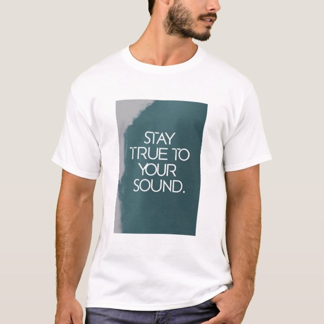 Var trogen mot din musikstil t shirt (Framsida)