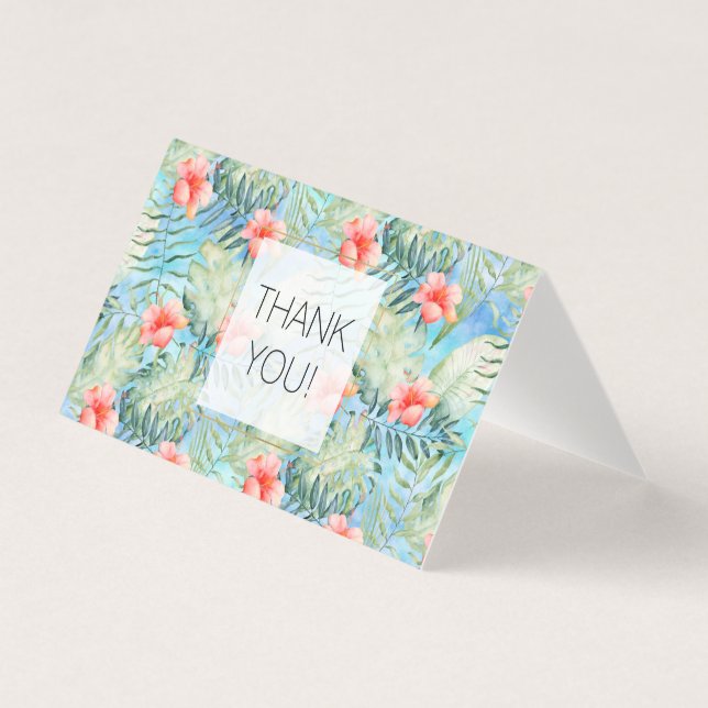 Var tropiskt tack kort (Framsida)