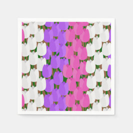 Vår Tulip Fält Pappersservett