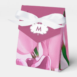 Vår Tulip Painting Anpassningsbar Monogram Presentaskar