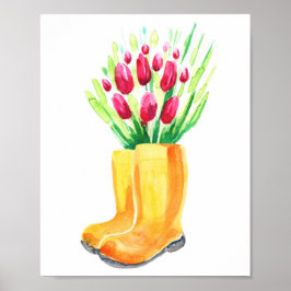 Vår tulip poster