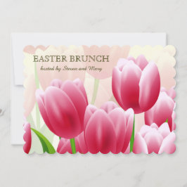 Vår Tulips Anpassningsbar Påsk Brunch-inbjudan Inbjudningar