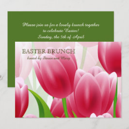 Vår Tulips Anpassningsbar Påsk Brunch Inbjudningar