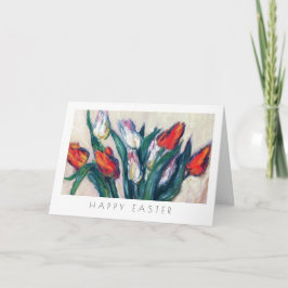 Vår Tulips. Fine Art Anpassningsbar Påsk Helgkort