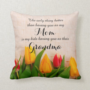 Vår Tulips för mormapelare Kudde