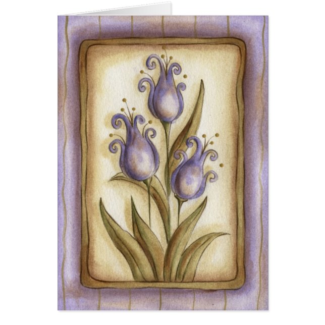 Vår Tulips Hälsningskort (Framsidan)