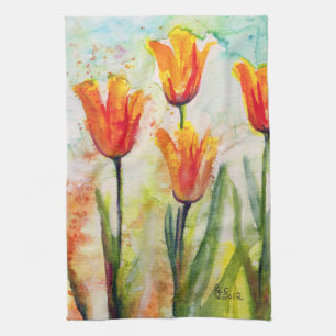 Vår Tulips kökshandduk
