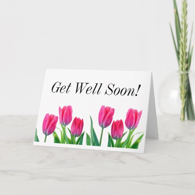 Vår Tulips kommer snart! Kort (Framsida)