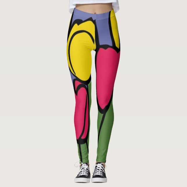 Vår Tulips Leggings (Framsida)