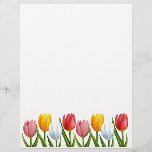 Vår Tulips Letterhead (Framsida)