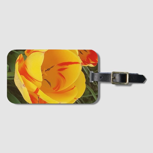 Vår Tulips Luggage Tag Bagagebricka (Framsida horisontal)