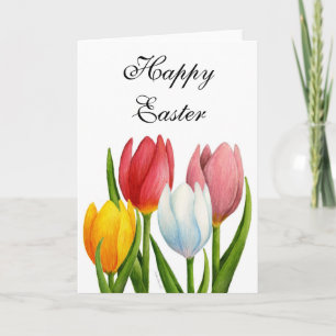 Vår Tulips Påsk-kort Helgkort