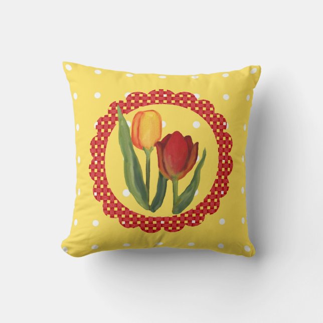 Vår Tulips Pillow Kudde (Framsida)