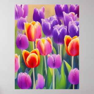 Vår Tulips Poster