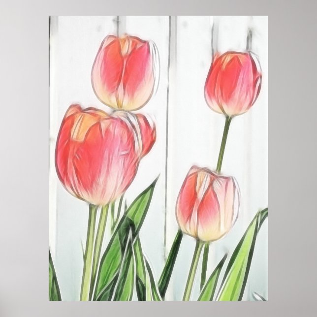 Vår Tulips Poster (Framsidan)