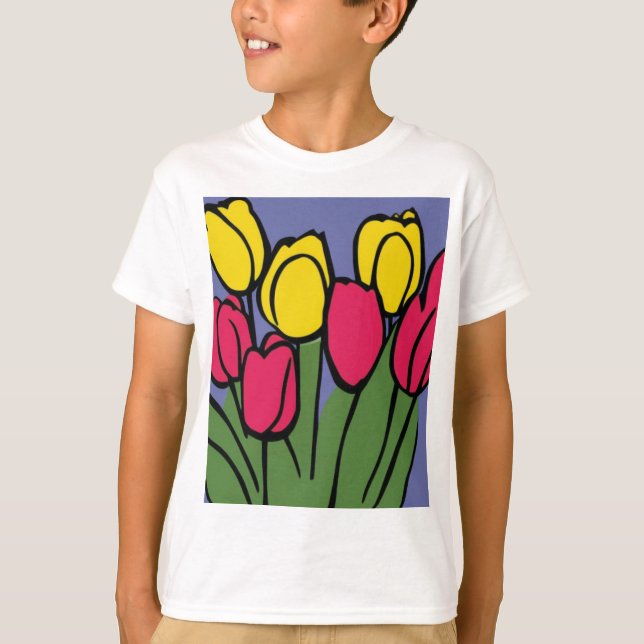 Vår Tulips T Shirt (Framsida)