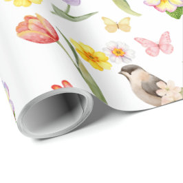 Vår tulpaner blommor decoupage presentpapper