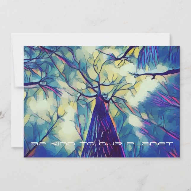 Var typ till vår planet - Träd Forest Earth Day (Framsida)