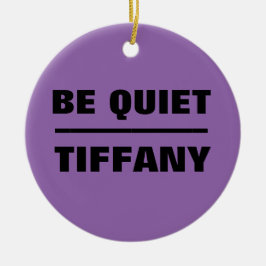 Var tyst Tiffany Julgransprydnad Keramik