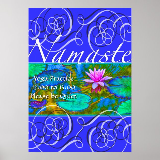 Var tysta Yoga-praxis i sessionsstudier Poster (Framsidan)