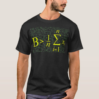 Var Underbarare än medelvärdet för Math Gift Back T Shirt