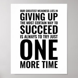 Vår underbarare svaghet | Motiveringsoffert Poster