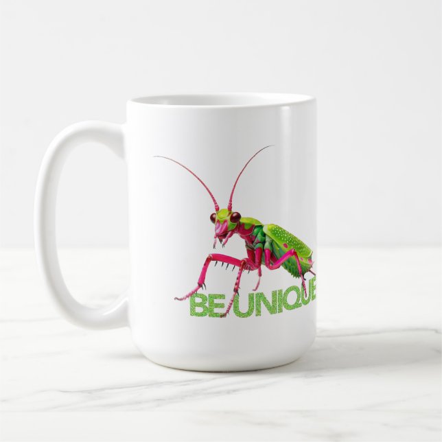 VAR UNIK bönsyrsa groovy inkonst konst  Kaffemugg (Vänster)