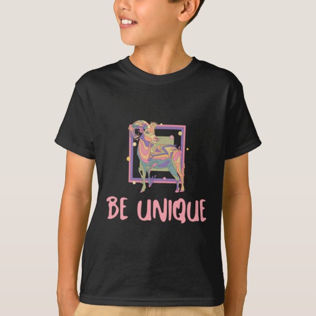 Var unik etikett t shirt (Framsida)