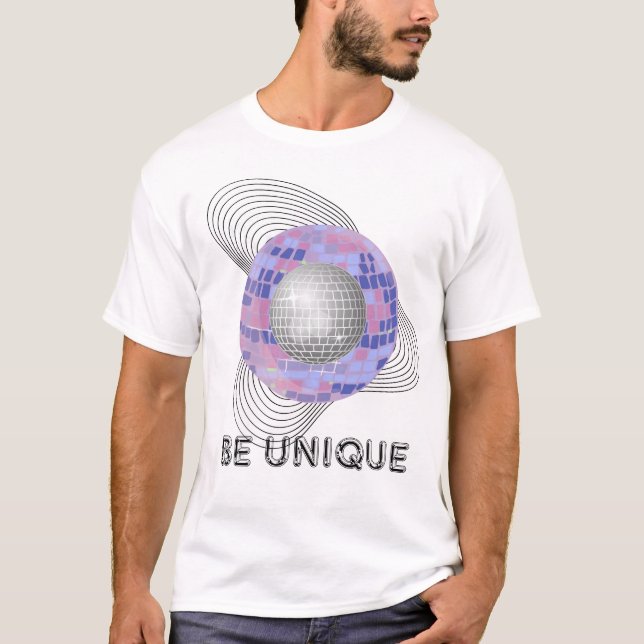 Var unik - inspirationstypgrafidesign på t shirt (Framsida)
