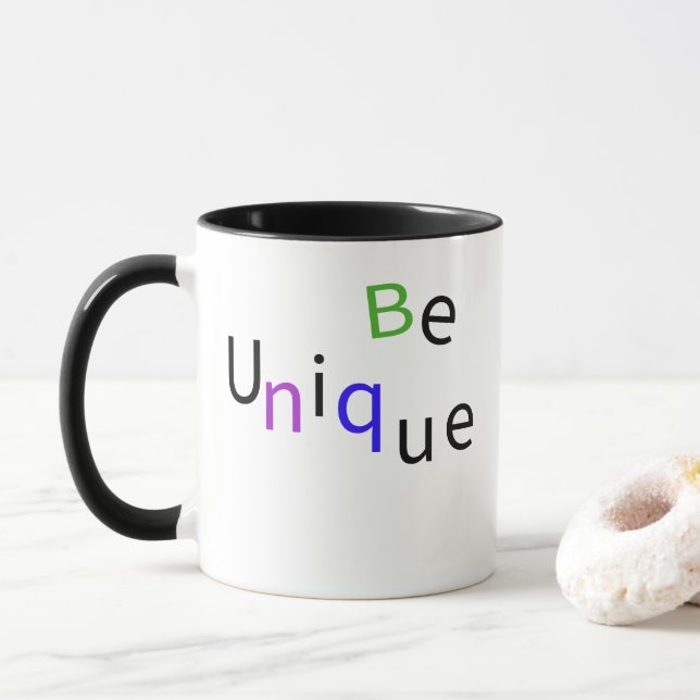 Var unik Inspirerande typografi kaffe  Mugg (Med munk)