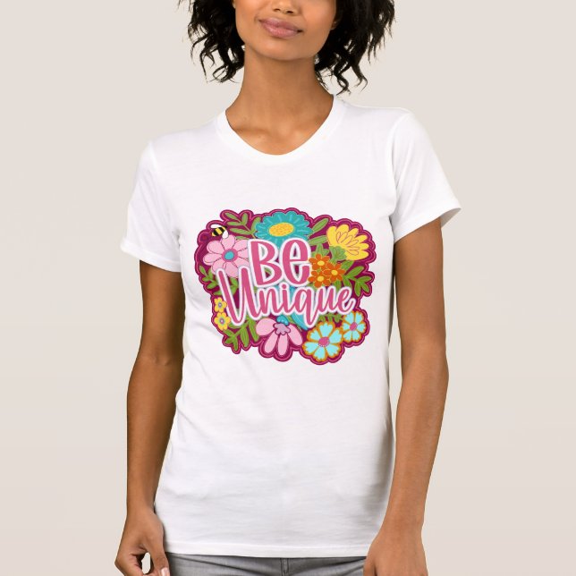 Var unik positivt motiverande design t shirt (Framsida)