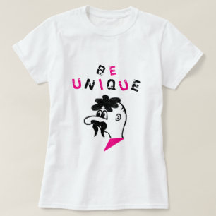 Var unik Roligt för text-T-Shirt DifferentMustache T Shirt