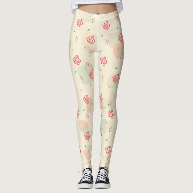 Vår utan sjölösa Mönster Leggings (Framsida)