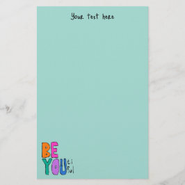 Var vacker, färgstark och elegant, med en ljus Grö Brevpapper