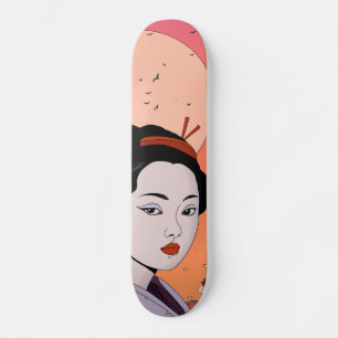 Var Vacker Geisha Flicka Mini Skateboard Bräda 18,5 Cm