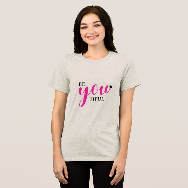 Var vacker Inspirerande Grafisk T-Shirt – (Framsida Full)