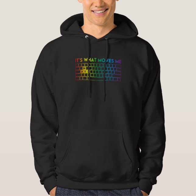 VAR VAD SOM FLYTTAR DIG PC Gamer Computer NERD 1 Hoodie (Framsida)