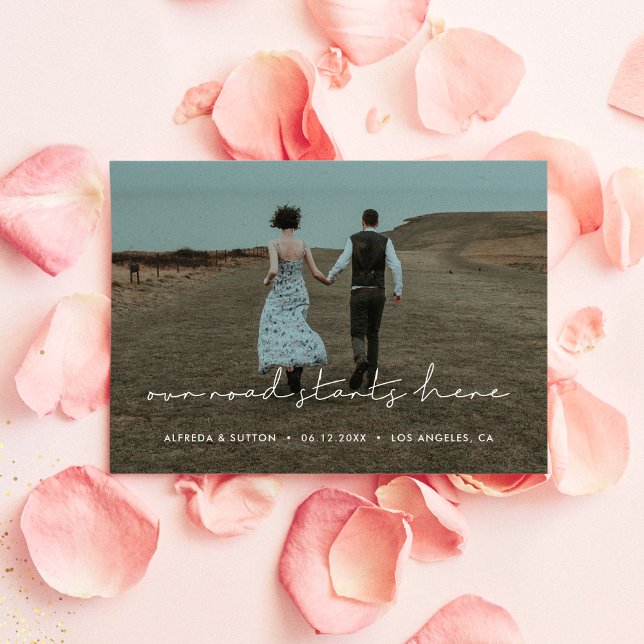 Vår väg börjar här Modern minimalistisk bild Meddelande (Skapare uppladdad)